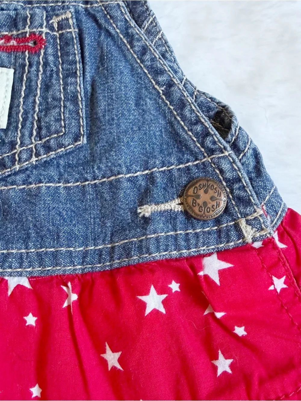 Oshkosh Baby Girls Denim Stars Dress